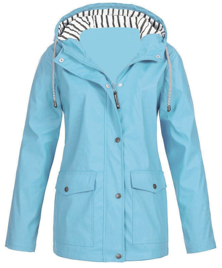 Women’s Waterproof and Windproof Hooded Jacket