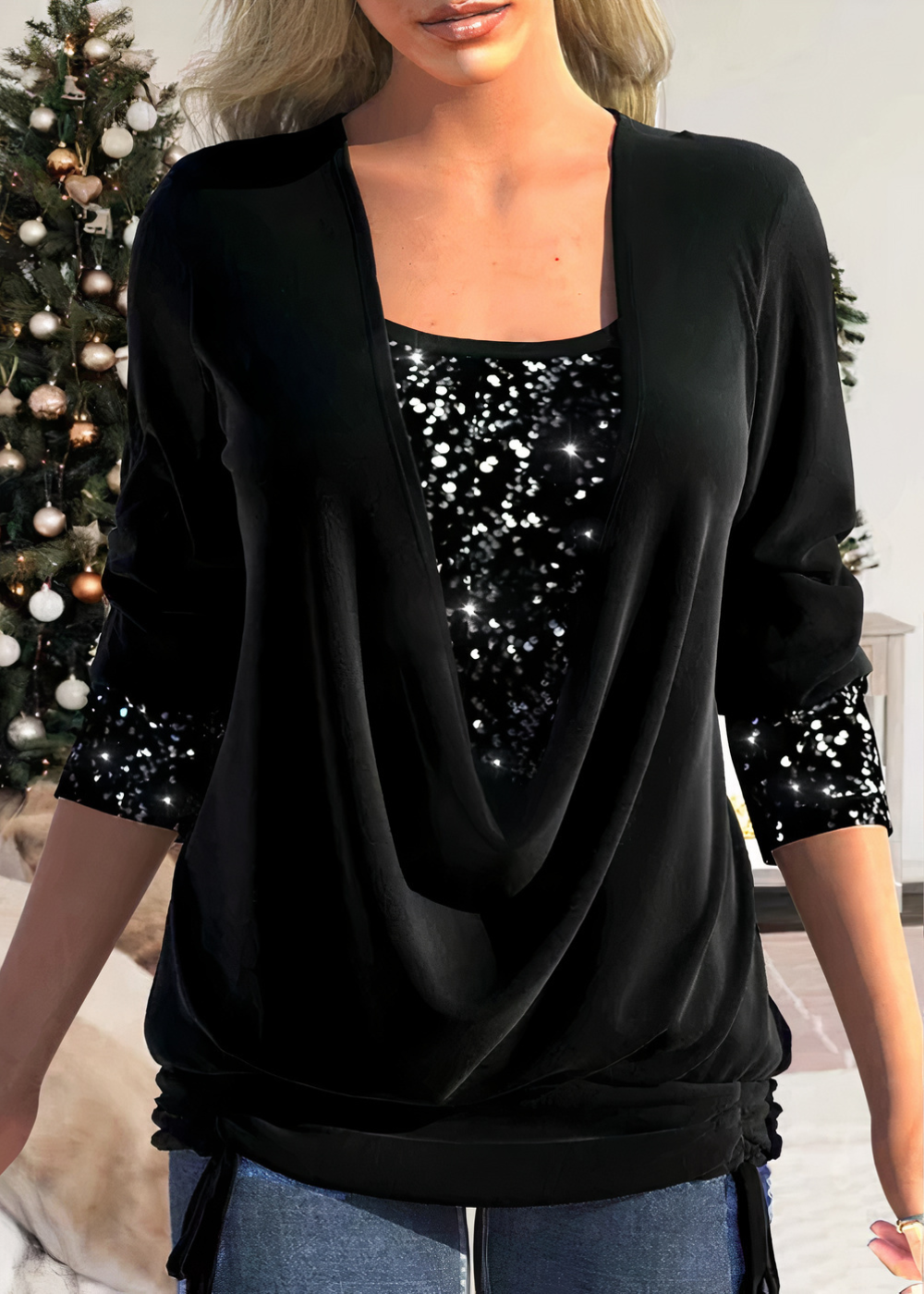 Zdenka | Blouse d'hiver intemporelle et élégante